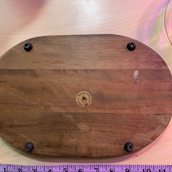 Mid century HiMark charcuterie with glass dome - Picture 5 of 6